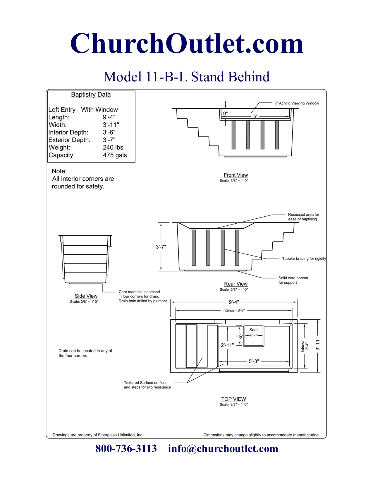 Baptistry 11BL Stand Behind