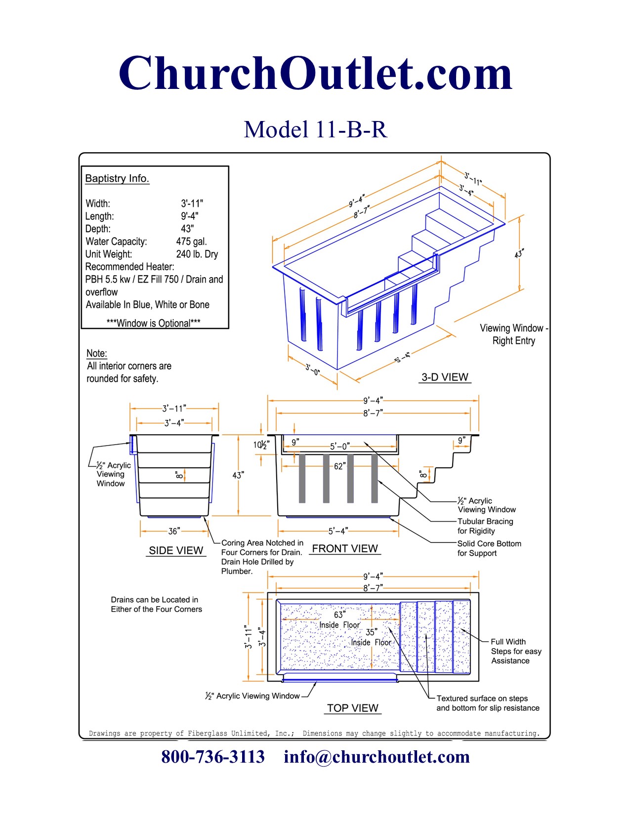 Baptistry 11BR Stand Behind