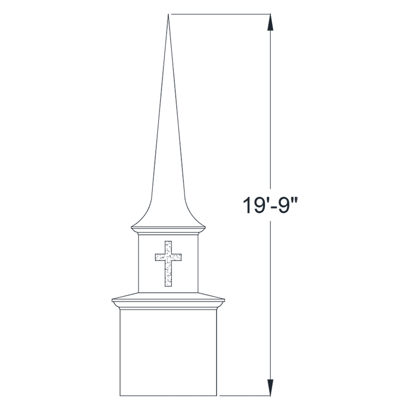 Simple Steeple Steeple 240 CHURCH STEEPLE | FIBERGLASS STEEPLE | STEEPLE|