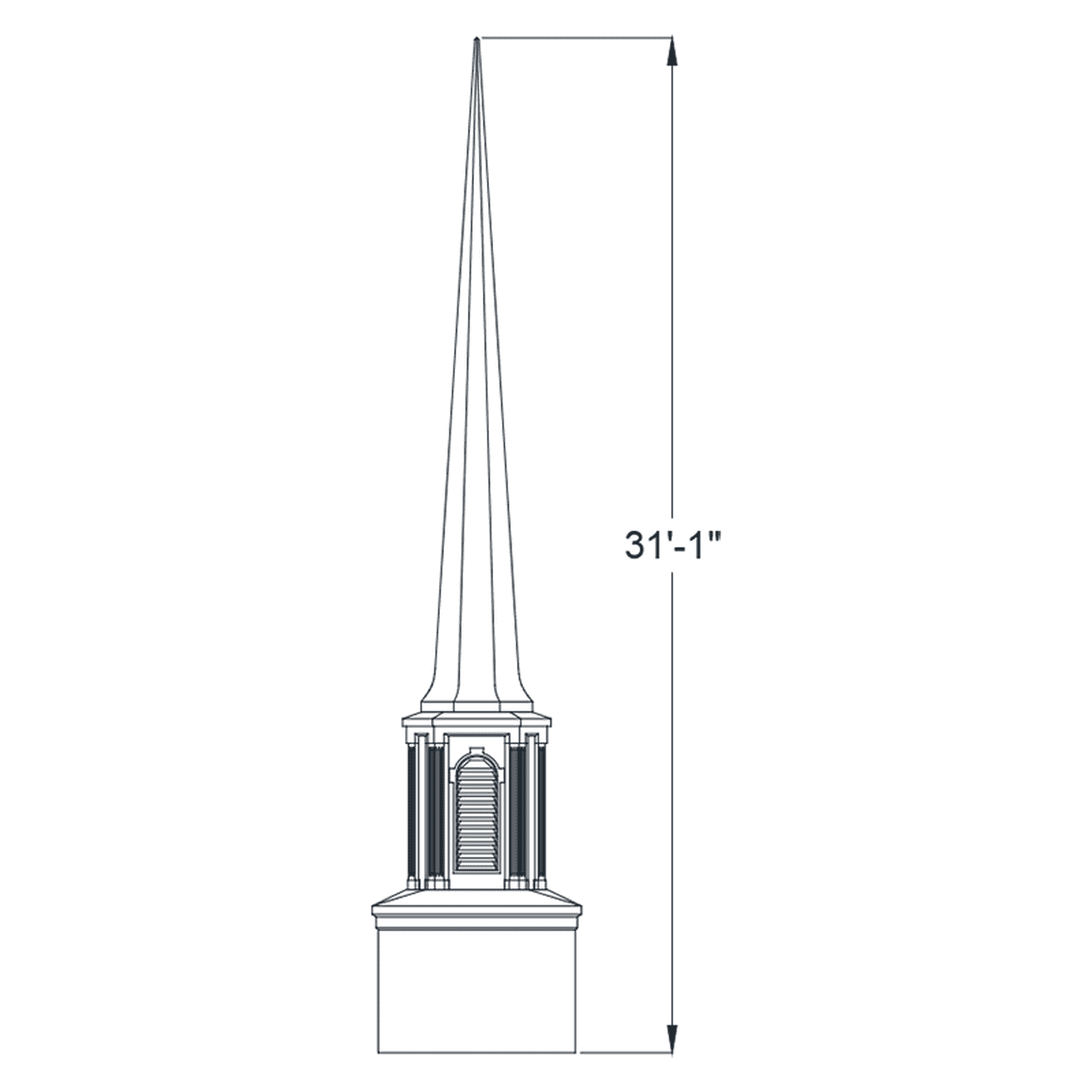 Stepmple CHURCH STEEPLE | FIBERGLASS STEEPLE | STEEPLE|