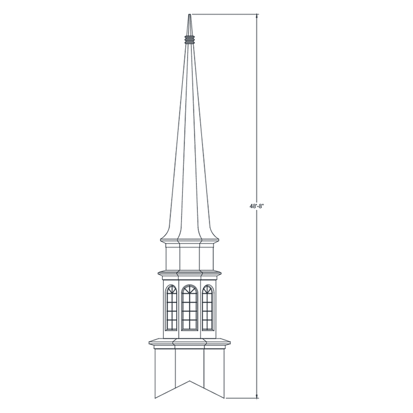 Steeble Steeple 12 CHURCH STEEPLE | FIBERGLASS STEEPLE | STEEPLE|