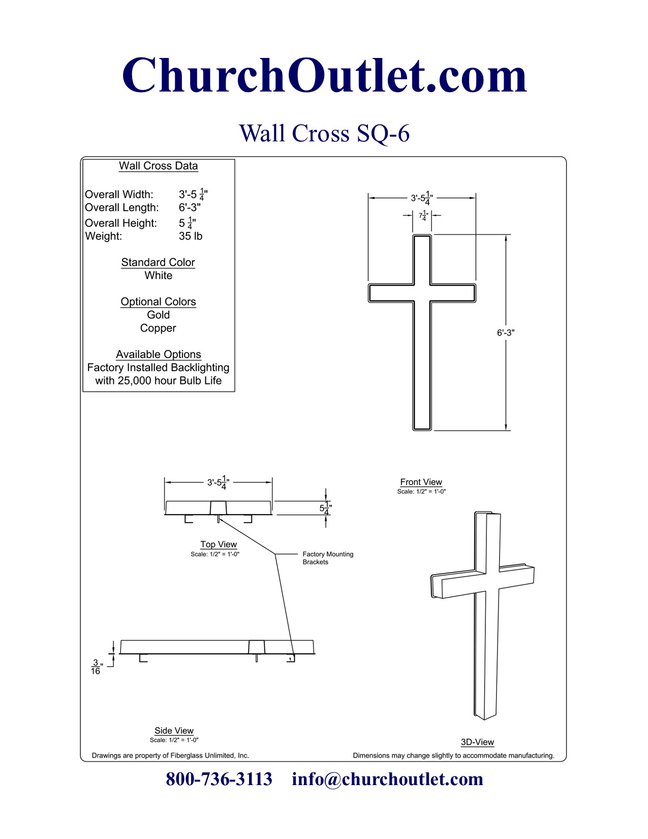 Wall Cross SQ-6