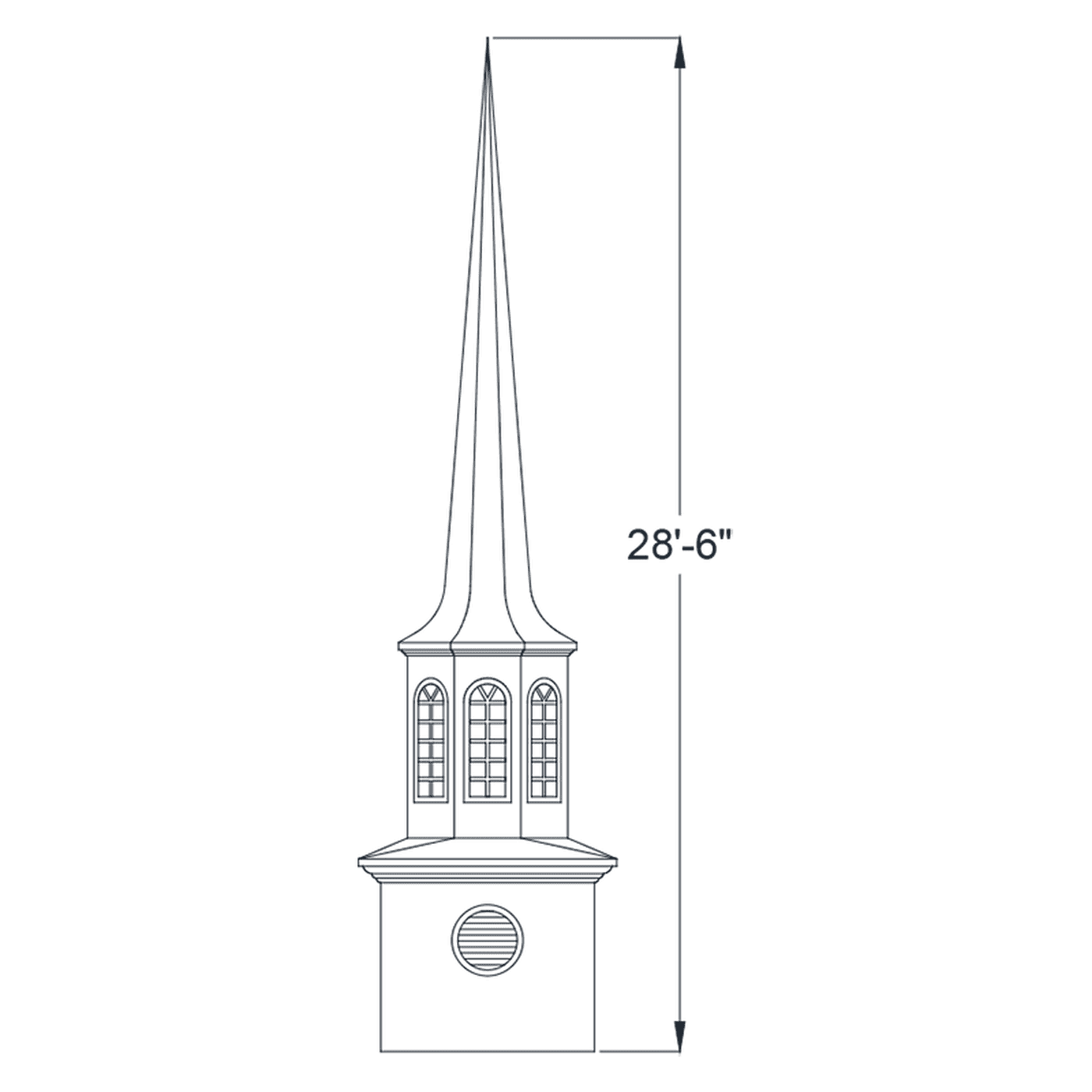 Simple Steeple CHURCH STEEPLE | FIBERGLASS STEEPLE | STEEPLE|
