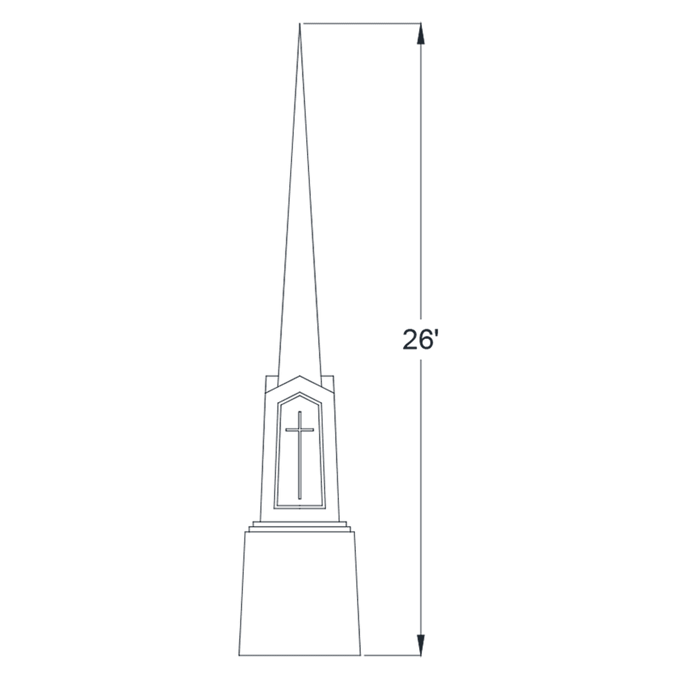 Stepmple Steeple 255 CHURCH STEEPLE | FIBERGLASS STEEPLE | STEEPLE|