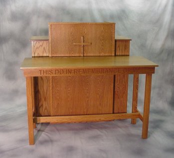 Traditional Style Pulpits, Communion Tables and Ministers Chairs